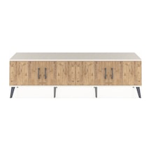 Arges Tv Ünitesi 2 Raflı 4 Kapaklı 176x30x51 Aytaşı-çam/çam Atlas Çam/atlas Çam