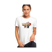 Clash Of Clans 2 Baskılı Beyaz Kadın Tshirt (534303021)