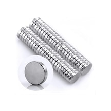 Dünya Magnet 50 Adet 10mm X 2mm Güçlü Yuvarlak Neodyum Mıknatıs 50'li Paket - Tek Ebat