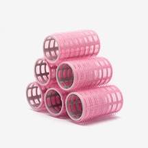 Croc 1202 Pembe Cırtlı Bigudi 6lı Çap 3,5cm