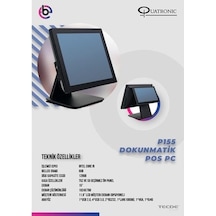 Quatronıc 15" Dokunmatik P155 Core İ5 8gb Ram- 128gb Ssd- Fdos- Pos Pc Quatronıc 15" Dokunmatik P155 Core İ5 8gb Ram- 128gb Ssd- Fdos- Pos Pc