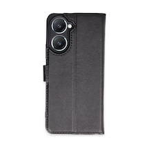 Vivo Y18 Uyumlu Kılıf Trend S Plus Kapaklı Kılıf - Siyah