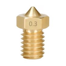Koodmax 5 Adet 3d Yazıcı Extruder M6 1.75mm / 0.3mm V5 - V6 Pirinç Nozzle Baskı Kafası