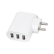 Smähagel 3 Bağlantı Noktalı Usb Şarj Cihazı, Beyaz