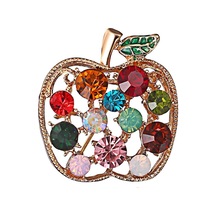Pigado Bayana Özel Çengelli Elma Broş Çok Renkli