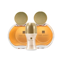 Avon Far Away Kadın Parfüm EDP 2 x 50 ML + Roll On 50 ML