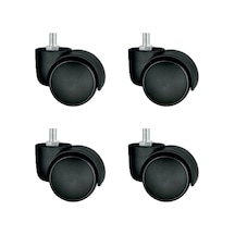Plastik Vidalı Teker 50mm 4 Adet Ofis Kullanımı Diğer