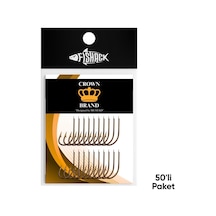 Olta İğnesi - Crown - 17104 - Bronz - No: 1 50'li Paket