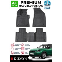 S-dizayn Mini Countryman U25 3d Pro Havuzlu Paspas 2024 Üzeri A+ Kalite