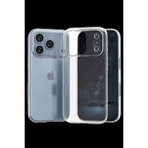 Apple İphone 17 Pro Max Lüx Şeffaf Silikon - Şeffaf