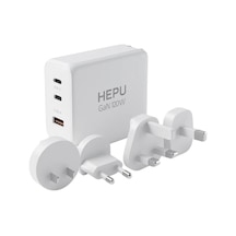 Hepu Hp306 240w Gan Seyahat Adaptörü 4 Farklı Ülke Uyumlu Başlık