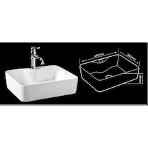 Lena Tezgah Üstü Çanak Lavabo E -5405
