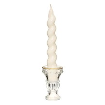 Yılbaşı 2'li Twirl Glow Beyaz Şamdan Mum Seti 18 Cm Diğer