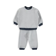 Civil Baby Çizgili 6-18 Ay Takım - Lacivert