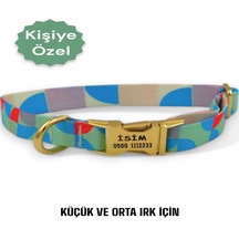 Caramelos Köpek Tasması-küçük Irk Ve Orta Irk İsimli Tasma 21 Çok Renkli