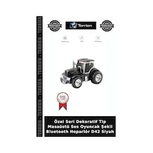 Özel Seri Dekoratif Tip Masaüstü Ses Oyuncak Şekil Bluetooth Hoparlör D42 Siyah