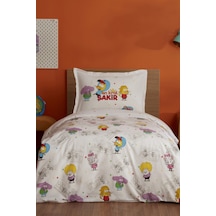 Karaca Home X Kral Şakir En Kral Şakir Tek Kişilik Nevresim Takımı Beyaz