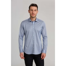 Bisse Platınıum Regular Fit Gömlek Mavi Pltg018 D35 Mavi