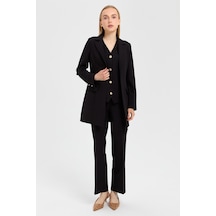 Yelek Ceket Pantolon Takım Siyah Siyah