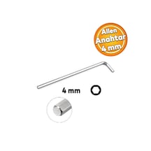 Eltos Allen Alyan Anahtar 4 Mm Altıgen Vida Somun Sıkma Sökme Eca004