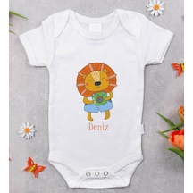 Bitmeyenkartus Bk Kids Isimli Bebek Body Zıbın - Model 23 Beyaz