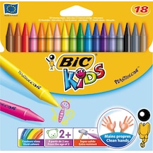 Bic Pastel Boya Plastidecor Silinebilir 18 Renk 829771 Çok Renkli