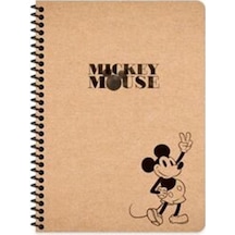 Keskin Color 20x28 Cm Çizgisiz Telli 80 Yaprak Defter Kraft Kapak Beyaz Kağıt 3
