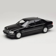 1:18 Ölçek 1997 Mercedes Benz S Class S600 W140 Diecast Metal Minyatür Model Araba 25cm