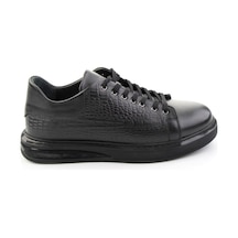 Bambi Siyah Siyah Napa Hakiki Deri Erkek Sneaker E01080209143
