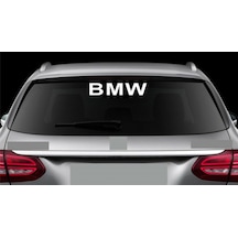 B M W Araba Arka Cam Sticker Yapıştırma