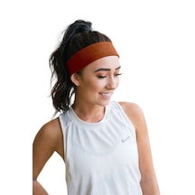 Saç Bandı Pamuk Kadın Bandana Spor Kafa Bandı Headband Y. Turuncu Bakır