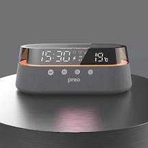Preo MMU301 Kablosuz Şarj Özellikli Led Aydınlatmalı 10 W Bluetooth Hoparlör