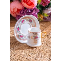 Acar Lenora 6 Kişilik Kahve Fincanı Takımı - 90 Ml renkli