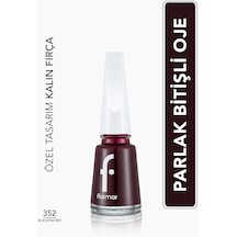 Flormar Nail Enamel Mineralli Klasik Parlak Oje 352 Blackstar Red