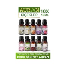 Auran Çiçekler Saf Esansiyel Uçucu Yağı 10 x 10 ML Auran Çiçekler Saf Esansiyel Uçucu Yağı 10 x 10 ML