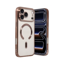 Apple Uyumlu iPhone 17 Pro Max Uyumlu Kross Magneticsafe Kapak - Çöl Titanyum