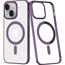 Newface Apple Uyumlu iPhone 14 Plus Kılıf Element Magneticsafe Sert Kapak - Mor mor