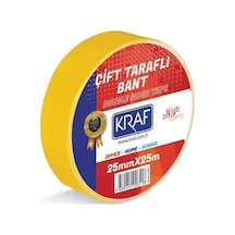 Kraf 2525G Çift Taraflı Bant 25 MM x 25 MT