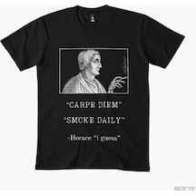 Tarzsokak Carpe Diem Duman Günlük Parodi T-shirt Erkekler Kadınlar Için % 100% Pamuk T Shirt Kısa Kollu Çok Renkli