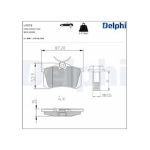Vw Polo Classic Arka Fren Balatasi 1996-2002 Delphı Lp571