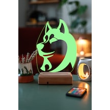 Özel Tasarım Husky Hediyelik Köpek 3D Led Gece Lambası