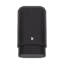 Zippo Signature Solid Deri Puro Kılıfı Seyahat Humidoru - Siyah