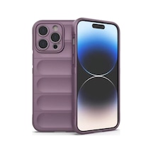 Newface Apple İphone 15 Pro Max Kılıf Optimum Silikon - Mor