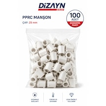 Dizayn Pprc Manşon 25 Mm 100 Adet Pn25 Temiz Su Tesisat Ek Parçası