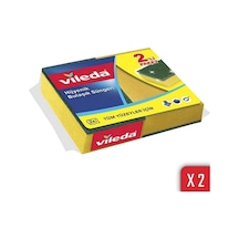 Vileda Hijyenik Düz Bulaşık Süngeri 2 x 2'li