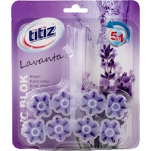 Titiz Klozet Blok Lavanta Kokulu 4x2'li 40 G