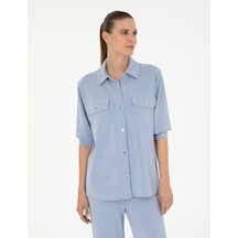 Pierre Cardin Kadın Mavi Hırka Örme 50284723-vr249 Mavi