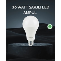 Lb Şarjlı Led Ampul 30 Watt Soğuk Beyaz