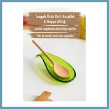 Bezos Akrilik Yeşil Tezgah Üstü Kirli Kaşıklık & Kepçe Altlığı Mbt06