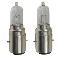 2 Adet 12V HS2 BA20D 35/35W Halojen Standart Renk Ampul